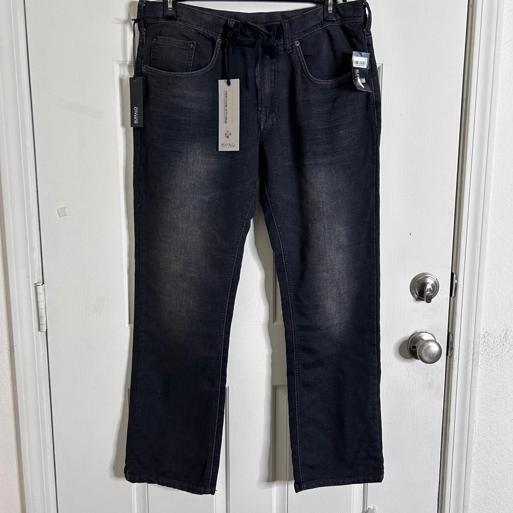 NWT Buffalo David Bitton Casper-X Jeans Mens 34x30 Dropped Crotch Stretch Light